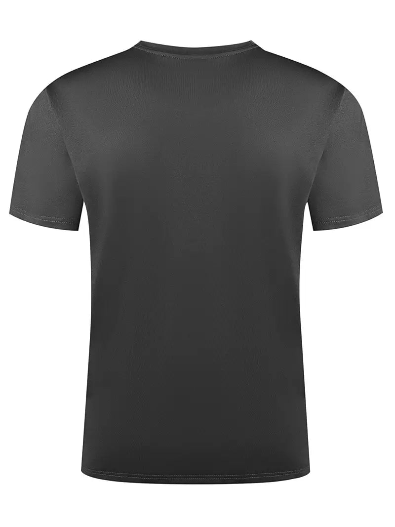 Men's Round Crew Neck Short Sleeve Tee