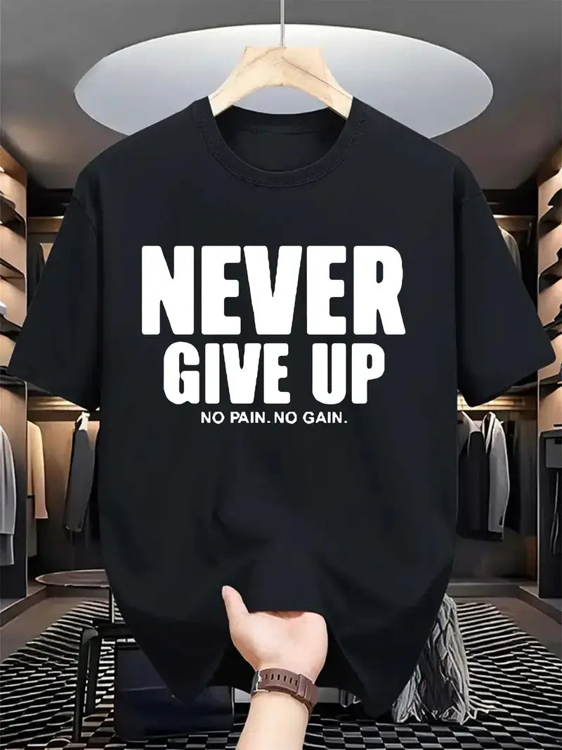 Never Give Up Motivational T-Shirt