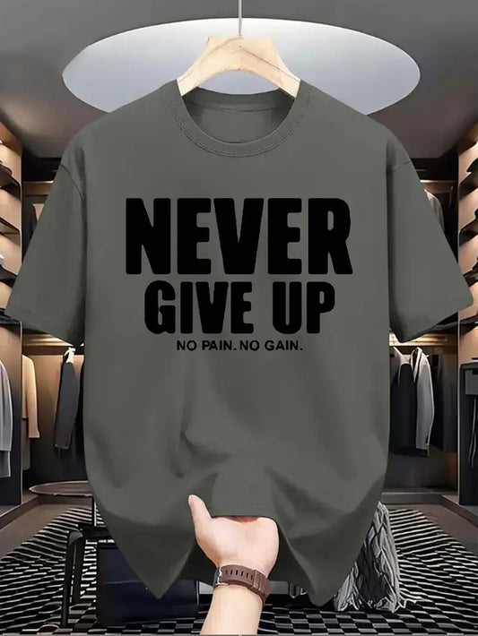 Never Give Up Motivational T-Shirt